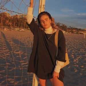 URBAN OUTFITTERS dress sweat shirt - charcoal